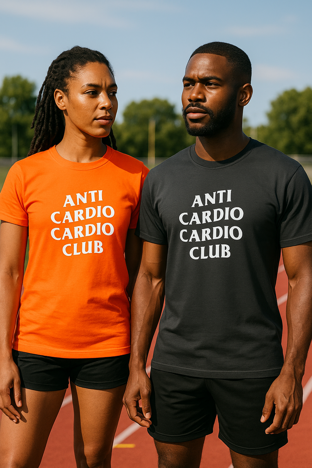 T-shirt “ANTI CARDIO CARDIO CLUB” – L’ironie en mouvement
