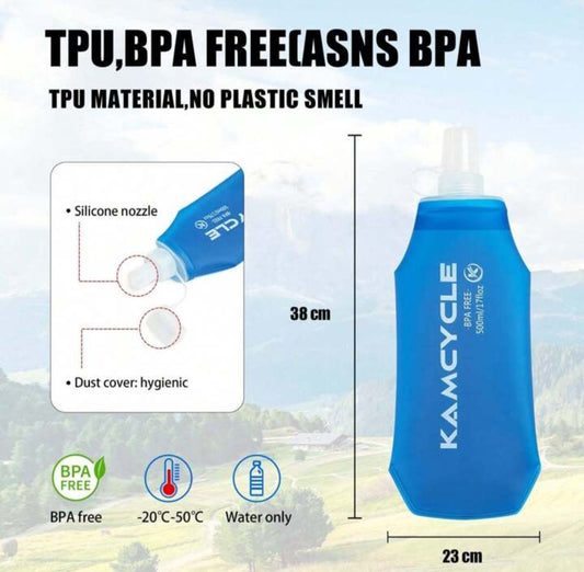 Gilet d’Hydratation Running + Flasque Kamcycle – Léger, Respirant, Réfléchissant