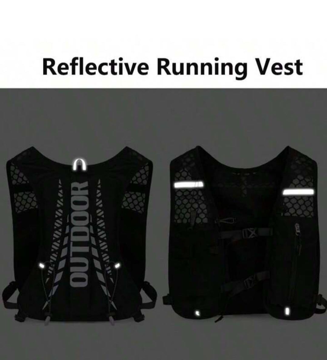 Gilet d’Hydratation Running + Flasque Kamcycle – Léger, Respirant, Réfléchissant