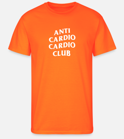 T-shirt “ANTI CARDIO CARDIO CLUB” – L’ironie en mouvement