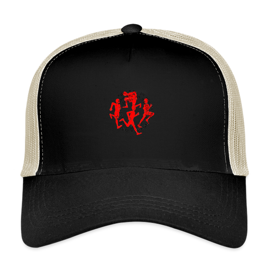 Casquette “Circle Runners” – Trucker Noir &amp; Sable