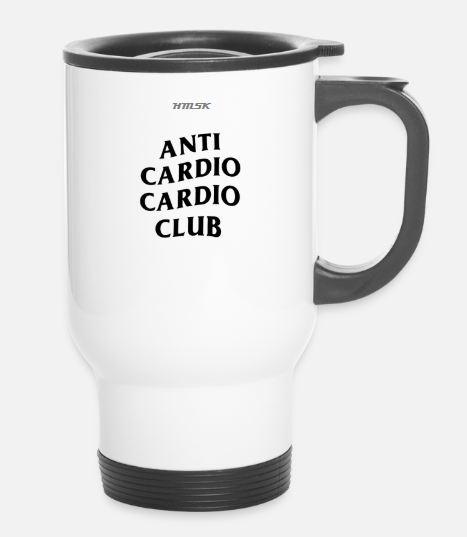Mug isotherme “ANTI CARDIO CARDIO CLUB” – HMSK Edition